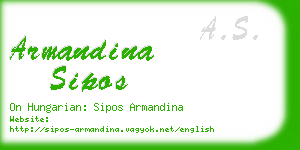 armandina sipos business card